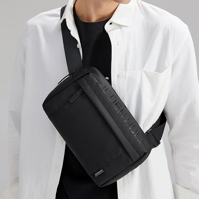 جولدن وولف GXB00129 حقيبة كروس مقاومة للماء ومضادة للسرقة - لون اسود — جولدين وولف - Image 4